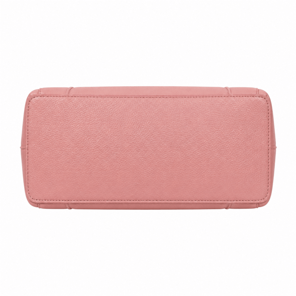 BagCove Robinson Pebbled Leather Tote Handbag - Dusty Pink3