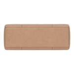 BagCove Robinson Pebbled Leather Tote Handbag - Beige - Image 4