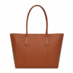 BagCove Robinson Pebbled Leather Tote Handbag - Brown - Image 2