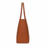 BagCove Robinson Pebbled Leather Tote Handbag - Brown - Image 3